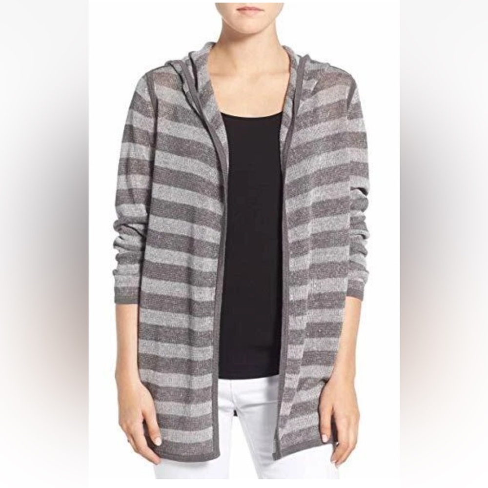 Eileen Fisher 100 percent organic linen long cardigan. 255 retail. Worn about 3x